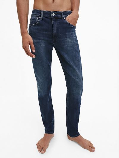 Calvin Klein Ruhák HU131556 | Calvin Klein Slim Tapered Férfi Farmernadrág Sötét Kék
